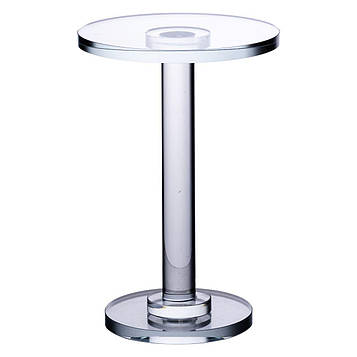 Тортівниця скляна на ніжці 12×18 см кругла стійка для торта, капкейків HP-4-68M