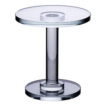 Тортівниця скляна на ніжці 12×13.5 см кругла стійка для торта, капкейків HP-4-69L