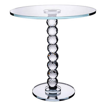 Тортівниця скляна на ніжці 30×32 см см підставка для торта, капкейків прозора HP-4-81L