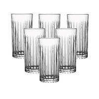 Набір склянок скляних із 6 штук по 360 мл прозорий HP4165