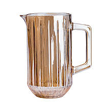 Глечик для напоїв 1.2 л з товстого скла бурштиновий HP524