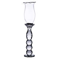 Підсвічник скляний 7×34.5 см підсвічник декоративний келих на ніжці HP-4-6L