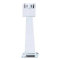 Скляний підсвічник 20.5 (см) квадратний на 1 свічку HP36560S