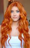 Перука на сітці довга хвиляста термоперука руда (SET-2292-18), фото 3