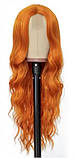 Перука на сітці довга хвиляста термоперука руда (SET-2292-18), фото 4