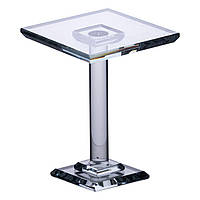Тортівниця скляна на ніжці 12×12×18 см кругла стійка для торта, капкейків HP-4-71M