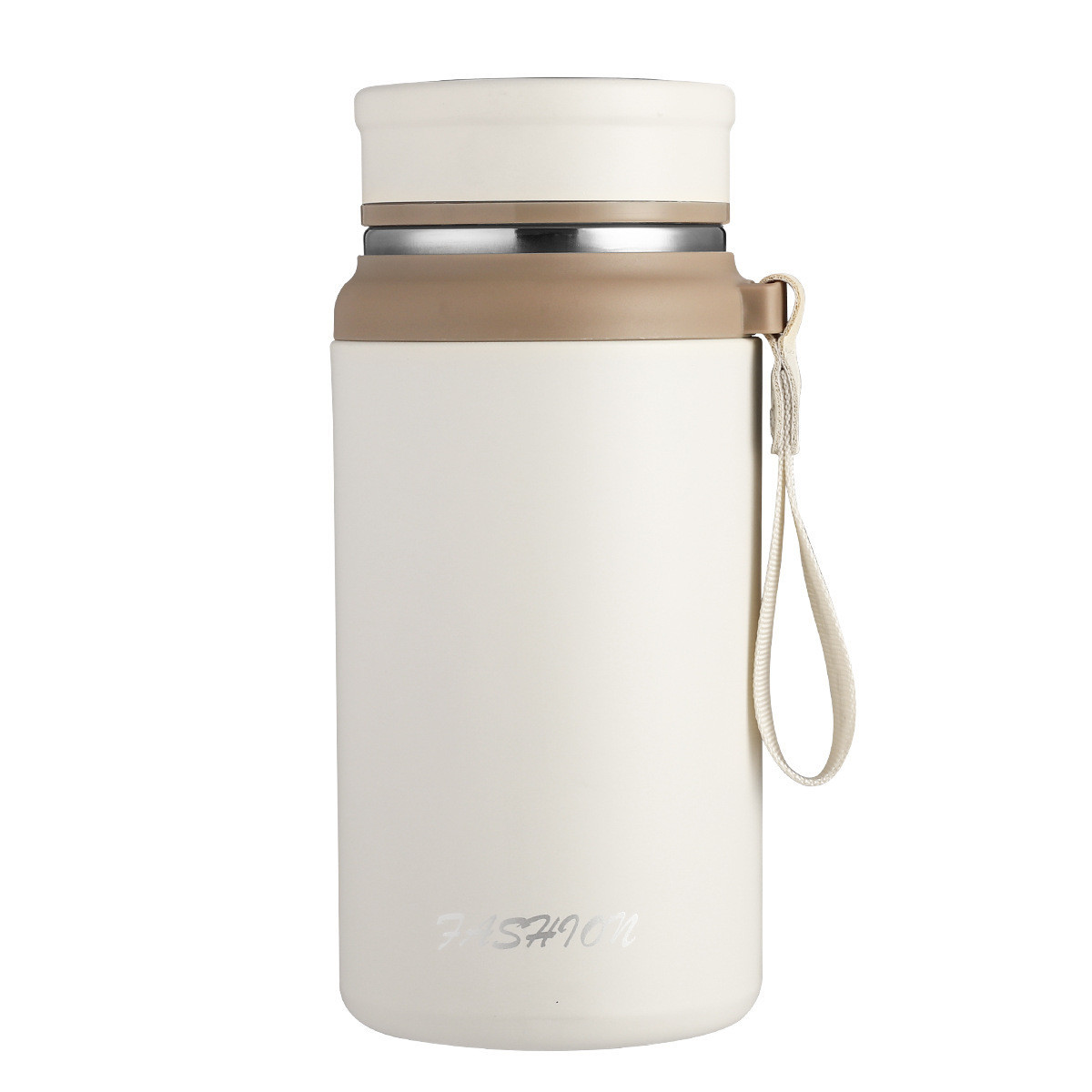 Термос Fashion з датчиком температури 700 мл Білий HP-14-20W, фото 1