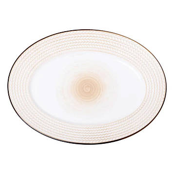 Блюдо порцелянаове 33.5х24.5 см овальне біле HP23389