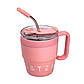Термочашка Coffee & Tea з трубочкою рожева HP-14-23P, фото 2