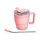 Термочашка Coffee & Tea з трубочкою рожева HP-14-23P, фото 3