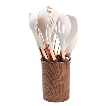 Набір кухонного приладдя з підставкою 11 шт кухарський набір 32 см • 28 см • 24 см HP27475