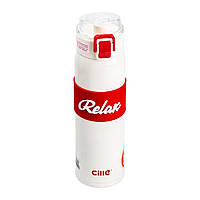 Термос Relax з поїлкою з металевою колбою 520 мл Білий HP17304W