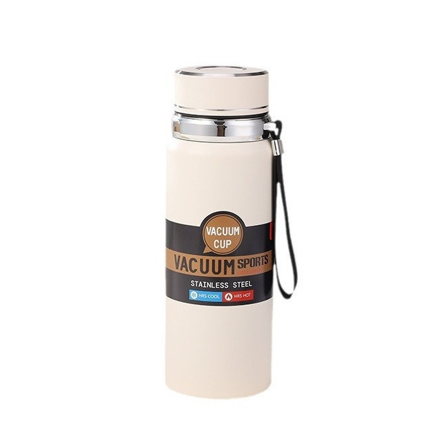 Термос Vacuum Sports з датчиком температури 1 л білий HP-14-30W, фото 1