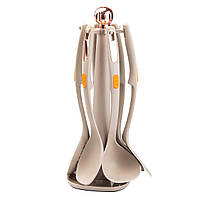 Набір кухонного приладдя на підставці 6 шт сірий HP27473B