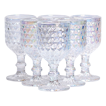 Набір чарок на ніжці 6 шт скляні 50 мл HP-19-113
