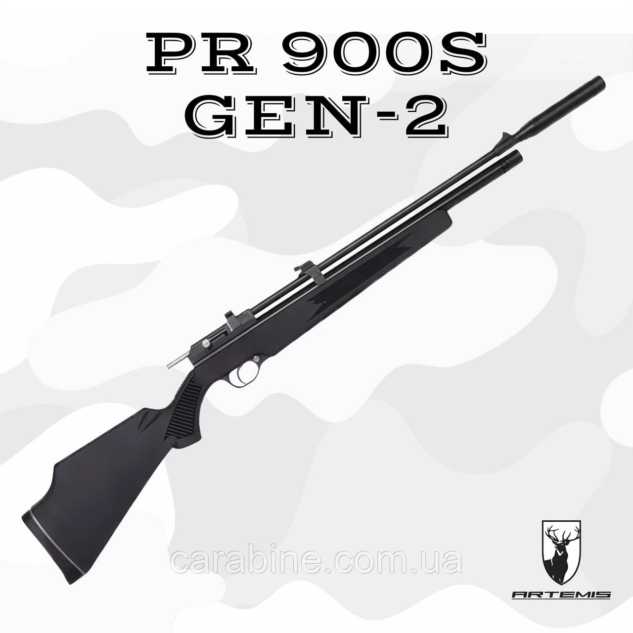 Пневматична гвинтівка PCP Artemis (Snowpeak) PR900S Gen-2 Synthetical попередня накачування 274 м/с (Артеміс ПР900), фото 1