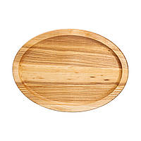 Овальна дошка 35×25 см для подачі нарізок, ясен T26W250