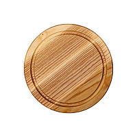 Дерев'яна дошка кругла 20 см для подачі ясен C9W200