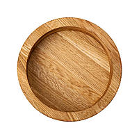 Дерев'яна миска для подачі 25 см глибока з дуба B2W250206