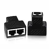 Спліттер розгалужувач RJ45 Ethernet кабель Cat6A Cat6 Cat5e адаптер, фото 2