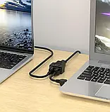 Спліттер розгалужувач RJ45 Ethernet кабель Cat6A Cat6 Cat5e адаптер, фото 7