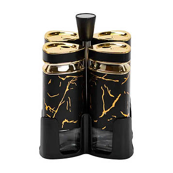 Набір для спецій на підставці 4 баночки по 120 мл HP1354