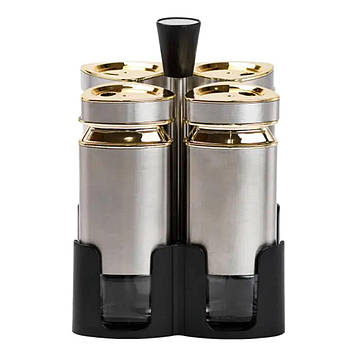 Набір для спецій 4 ємності по 120 мл на підставці HP1324