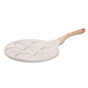 Сковорода зі смайликами на 7 секцій для млинців, оладок, яєць, сирників HP39583W