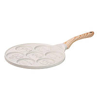 Сковорода зі смайликами на 7 секцій для млинців, оладок, яєць, сирників HP39583W