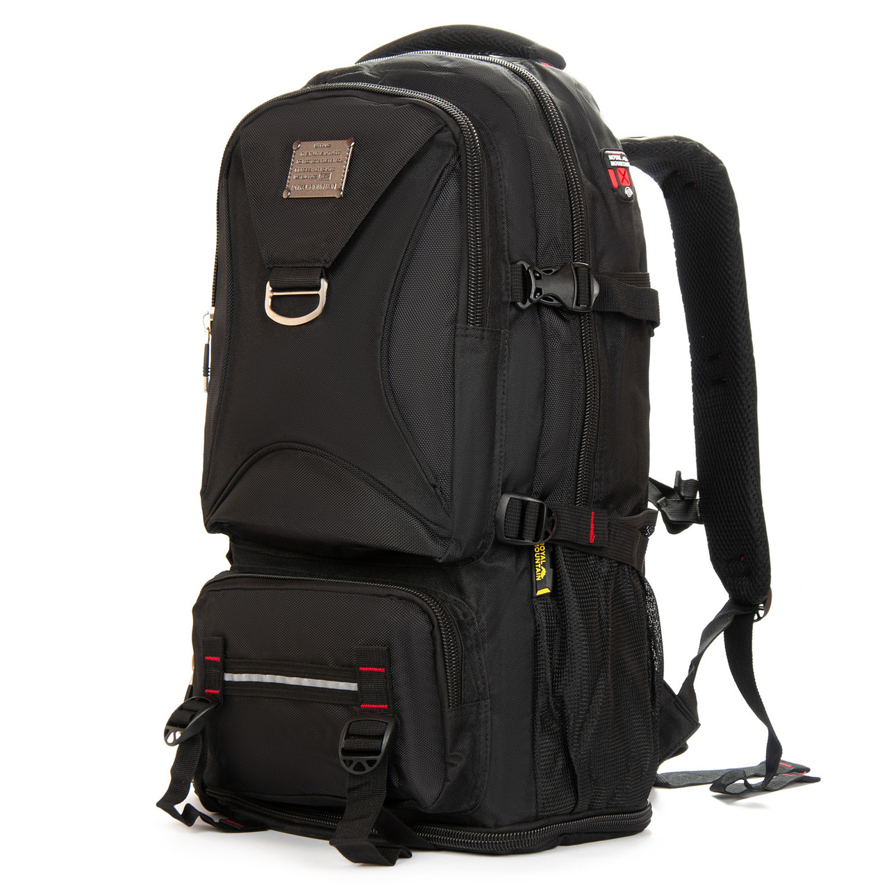 Рюкзак туристичний на 42 літри для речей походів чорний із затяжками Royal Mountain 7916