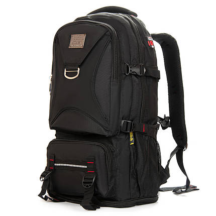 Рюкзак туристичний на 42 літри для речей походів чорний із затяжками Royal Mountain 7916, фото 1