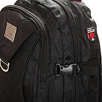 Рюкзак туристичний на 42 літри для речей походів чорний із затяжками Royal Mountain 7916, фото 5