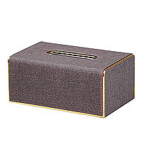 Серветниця горизонтальна 21х13х9 см для серветок на стіл Коричневий HP-3-118BR