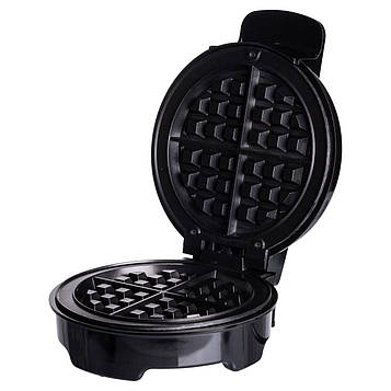 Вафельниця для бельгійських вафель з антипригарним покриттям і LED-індикатором 1000 Вт кругла Sokany SK-519