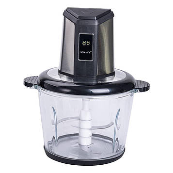 Чопер подрібнювач 800 Вт 4 леза з чашею на 2,5 літри 2 швидкості м'ясорубка Sokany SK-06023