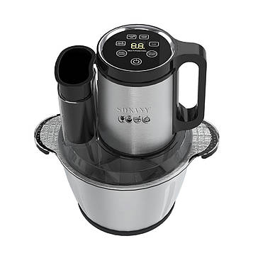 Чопер подрібнювач 600 Вт 6 лез з чашею на 2,5 літра м'ясорубка Sokany SK-06035