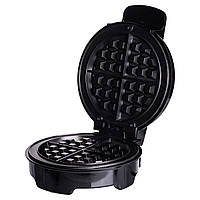 Вафельниця для бельгійських вафель з антипригарним покриттям і LED-індикатором 1000 Вт кругла Sokany SK-519