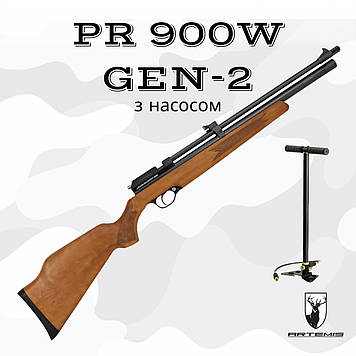 Пневматична гвинтівка PCP (Snowpeak) Artemis PR900W Gen-2 з насосом (Артеміс ПР900)
