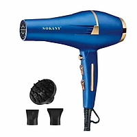 Професійний фен для волосся з насадками концентратор і дифузор 2400 Вт Sokany SK-14001