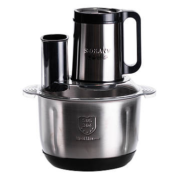 Чопер подрібнювач із чашею на 4 л кухонний електричний Sokany SK-06020