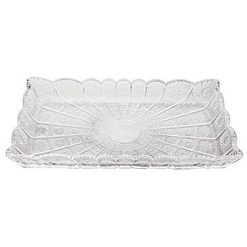 Блюдо для закусок Lirmartur скляне 28,6*16,5*3 см HP-YH-26