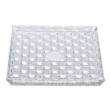 Блюдо для закусок Lirmartur скляне 24,5*20,5*2 см HP-YH-38