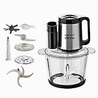 Чоппер подрібнювач із чашею на 2.7 л кухонний електричний Sokany SK-06011