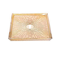 Блюдо для закусок скляне 24,5*20,5*2 см прямокутне HP-YH-54