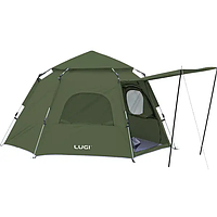 Намет автоматичний 3 місний 240×210×130 (см) кемпінговий з тентом туристичний палатка Camping Lugi LU-020