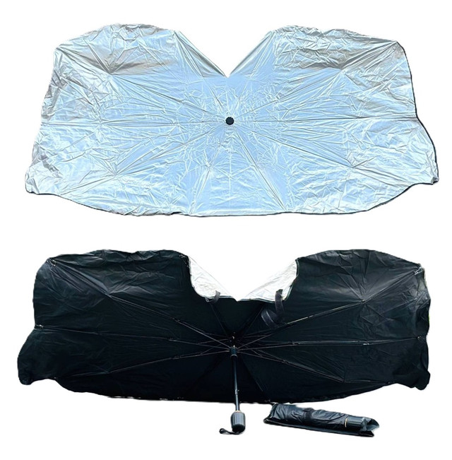 сонцезахисна шторка-парасолька для авто 140 х 76 см