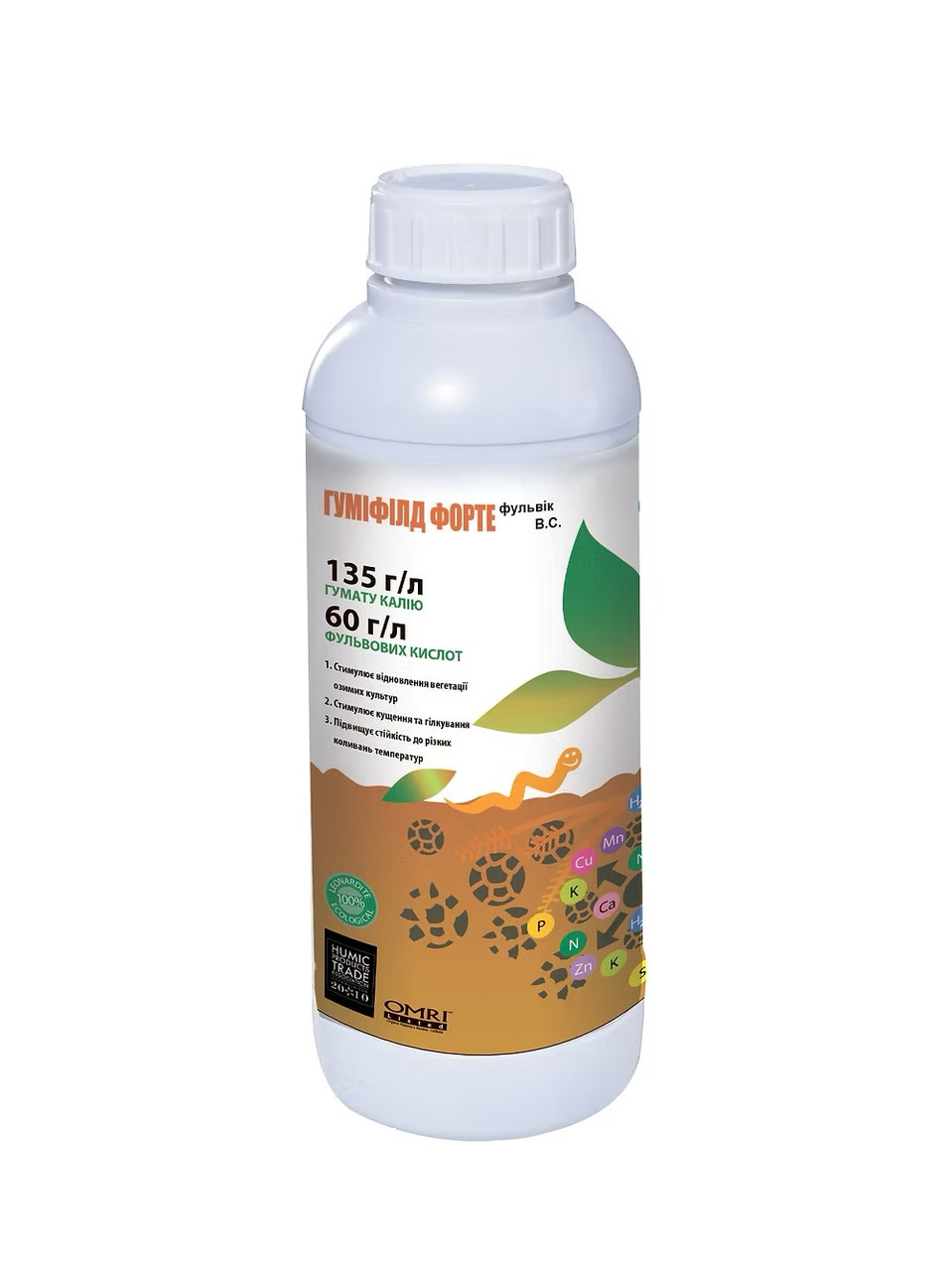 Гумат Калію Гуміфілд Форте Фульвік в.с. Humintech 1 л, фото 1