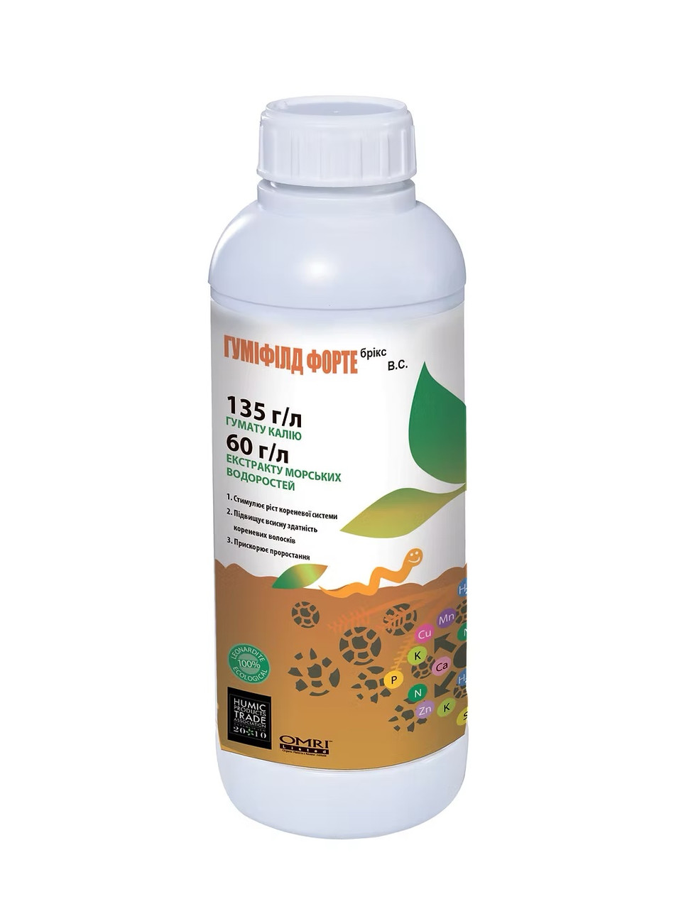 Гумат Калію Гуміфілд Форте Брікс в.с. Humintech 1 л, фото 1