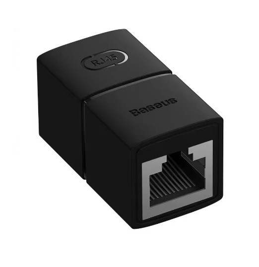 Baseus З'єднувач RJ45 Ethernet 1000 Мбіт/с кабель Cat6A Cat6 Cat5e адаптер Ethernet, фото 1