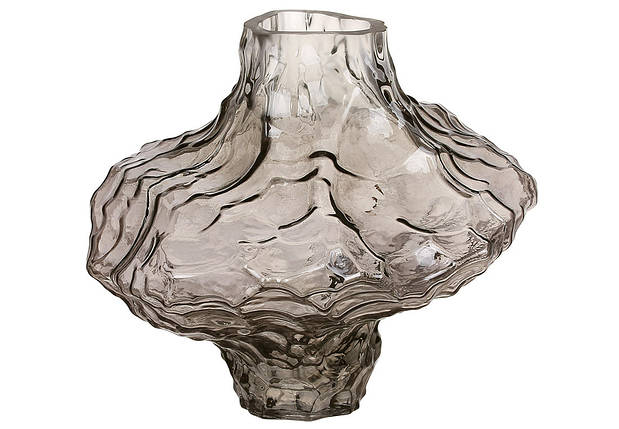 Ваза скляна Avangard 13*17 см., колір димчасто-сірий (992-315), фото 1